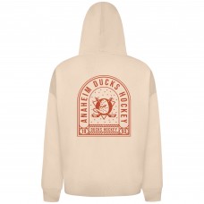 Толстовка на молнии Anaheim Ducks Levelwear Khaki Uphill Stained Glass