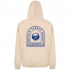 Buffalo Sabres Levelwear Khaki Uphill Stained Glass Full-Zip Hoodie Jacket