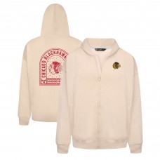 Толстовка на молнии Chicago Blackhawks Levelwear Uphill Stained Glass - Khaki