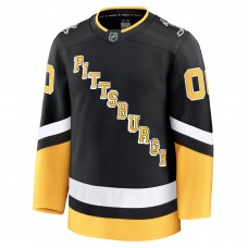 Именная игровая джерси Pittsburgh Penguins Fanatics Black Alternate Premium Custom