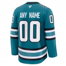 Именная джерси San Jose Sharks Fanatics Teal Home Premium