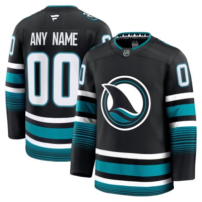 Именная джерси San Jose Sharks Fanatics Black Alternate Premium