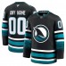 Именная джерси San Jose Sharks Fanatics Black Alternate Premium