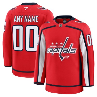 Именная игровая джерси Washington Capitals Fanatics Home Premium Custom - Red