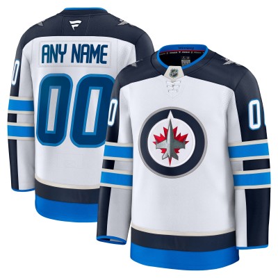 Именная игровая джерси Winnipeg Jets Fanatics Away Premium Custom - White