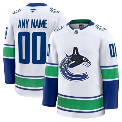 Именная джерси Vancouver Canucks Fanatics White Away Premium