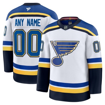Именная игровая джерси St. Louis Blues Fanatics Away Premium Custom - White