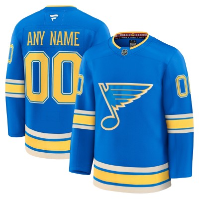 Именная игровая джерси St. Louis Blues Fanatics Alternate Premium Custom - Blue