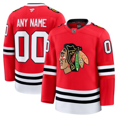 Именная игровая джерси Chicago Blackhawks Fanatics Home Premium Custom - Red