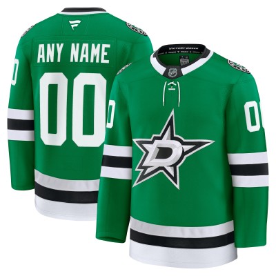 Именная игровая джерси Dallas Stars Fanatics Home Premium Custom - Kelly Green