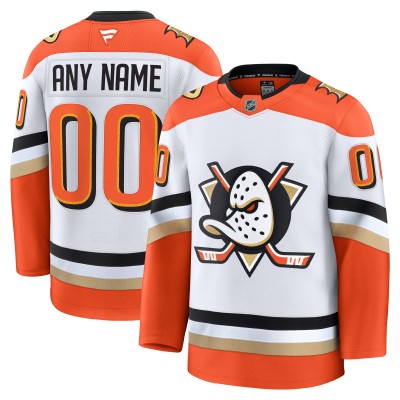 Именная джерси Anaheim Ducks Fanatics White Away Premium