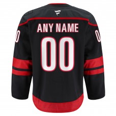 Carolina Hurricanes Fanatics Black Home Authentic Pro Custom Jersey