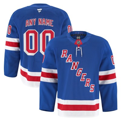 New York Rangers Fanatics Royal Home Authentic Pro Custom Jersey