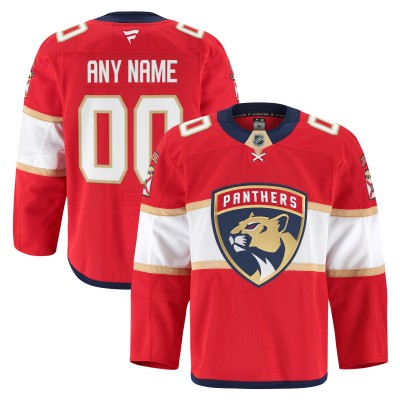 Именная игровая джерси Florida Panthers Fanatics Red Home Authentic Pro