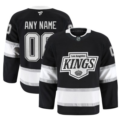 Los Angeles Kings Fanatics Black Home Authentic Pro Custom Jersey