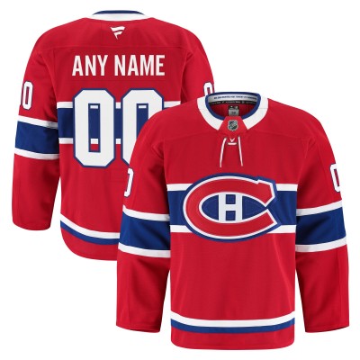 Montreal Canadiens Fanatics Red Home Authentic Pro Custom Jersey