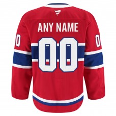 Montreal Canadiens Fanatics Red Home Authentic Pro Custom Jersey