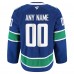 Vancouver Canucks Fanatics Blue Home Authentic Pro Custom Jersey