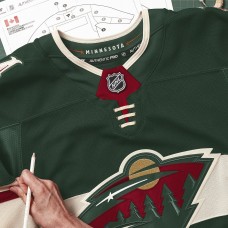 Minnesota Wild Fanatics Green Home Authentic Pro Custom Jersey