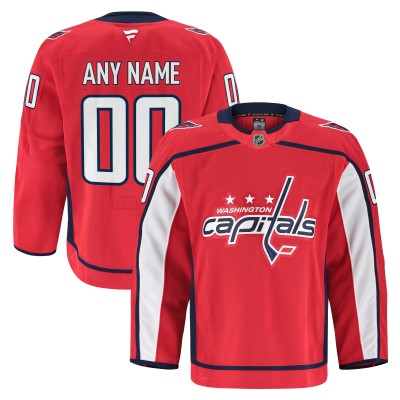 Именная игровая джерси Washington Capitals Fanatics Red Home Authentic Pro Custom