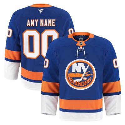 New York Islanders Fanatics Royal Home Authentic Pro Custom Jersey
