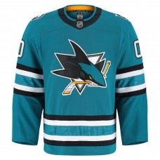 San Jose Sharks Fanatics Teal Home Authentic Pro Custom Jersey