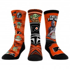 Носки Три пары носков Philadelphia Flyers Rock Em Unisex The Mandalorian Носки Три пары носков Philadelphia Flyers Rock Em Unisex The Mandalorian