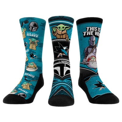 Носки Три пары носков San Jose Sharks Rock Em Unisex The Mandalorian