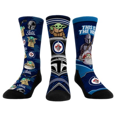 Три пары носков Winnipeg Jets Rock Em Socks Unisex The Mandalorian