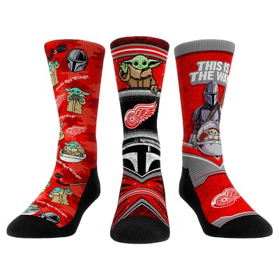 Три пары носков Detroit Red Wings Rock Em Socks Unisex The Mandalorian
