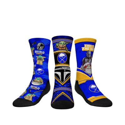 Три пары носков Youth Buffalo Sabres Rock Em Socks The Mandalorian