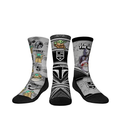 Носки Три пары носков Los Angeles Kings Rock Em Youth The Mandalorian