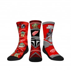 Три пары носков Detroit Red Wings Rock Em Socks Youth The Mandalorian