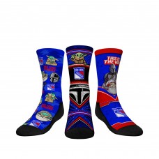 New York Rangers Rock Em Socks Youth The Mandalorian 3-Pack Crew Socks