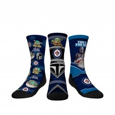 Три пары носков Winnipeg Jets Rock Em Socks Youth The Mandalorian
