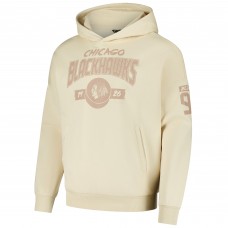 Толстовка Connor Bedard Chicago Blackhawks Levelwear Oversized Contact Name & Number - Khaki