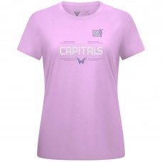 Женская Washington Capitals Alexander Ovechkin Levelwear Lavender Hockey Fights Cancer Anthem Name & Number T-Shirt