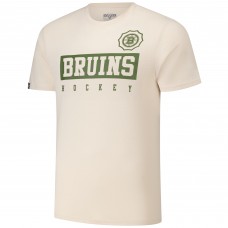 Футболка Boston Bruins Brad Marchand Levelwear Khaki 2024 NHL Military Appreciation Richmond Delta Player Name & Number