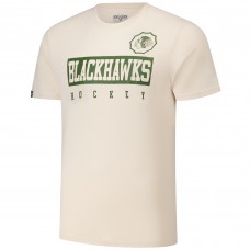 Футболка Connor Bedard Chicago Blackhawks Levelwear 2024 NHL Military Appreciation Richmond Delta Player Name & Number - Khaki