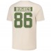 Футболка New Jersey Devils Jack Hughes Levelwear Khaki 2024 NHL Military Appreciation Richmond Delta Player Name & Number