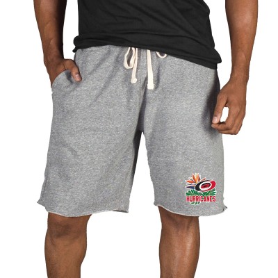 Carolina Hurricanes Concepts Sport Gray Mainstream Tri-Blend Shorts