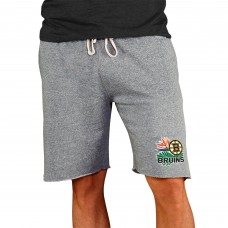 Boston Bruins Concepts Sport Gray Mainstream Tri-Blend Shorts