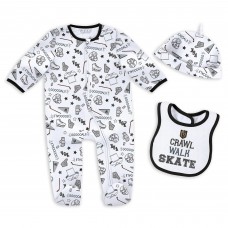 Newborn & Малышам Vegas Golden Knights WEAR by Erin Andrews Sleep and Play Sleeper Set with Bib