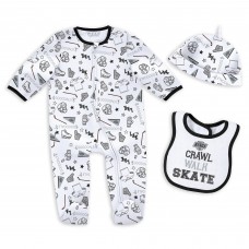 Newborn & Малышам Los Angeles Kings WEAR by Erin Andrews Sleep and Play Sleeper Set with Bib