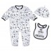 Newborn & Малышам Los Angeles Kings WEAR by Erin Andrews Sleep and Play Sleeper Set with Bib