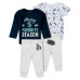 Newborn & Малышам Seattle Kraken WEAR by Erin Andrews Turn Me Around Bodysuits & Pants 3-Piece Set