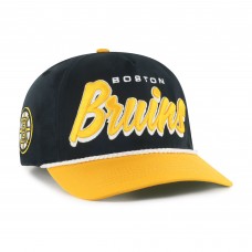 Boston Bruins 47 Black/Gold Dropshadow Rope Hitch Adjustable Hat