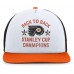 Бейсболка Philadelphia Flyers Fanatics White/Orange Decades Collection Foam Front