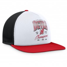 Бейсболка New Jersey Devils Fanatics White/Red Decades Collection Foam Front