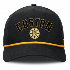Бейсболка Boston Bruins Fanatics Black Decades Collection A-Frame Rope